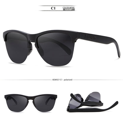 TR90 Half-frame Polarized Sunglasses European And American Men C1 GlamzKart