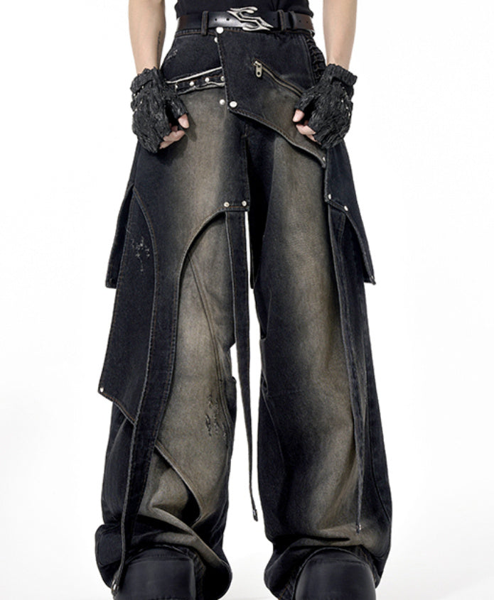 Original Niche Deconstruction Worn Jeans Pants GlamzKart