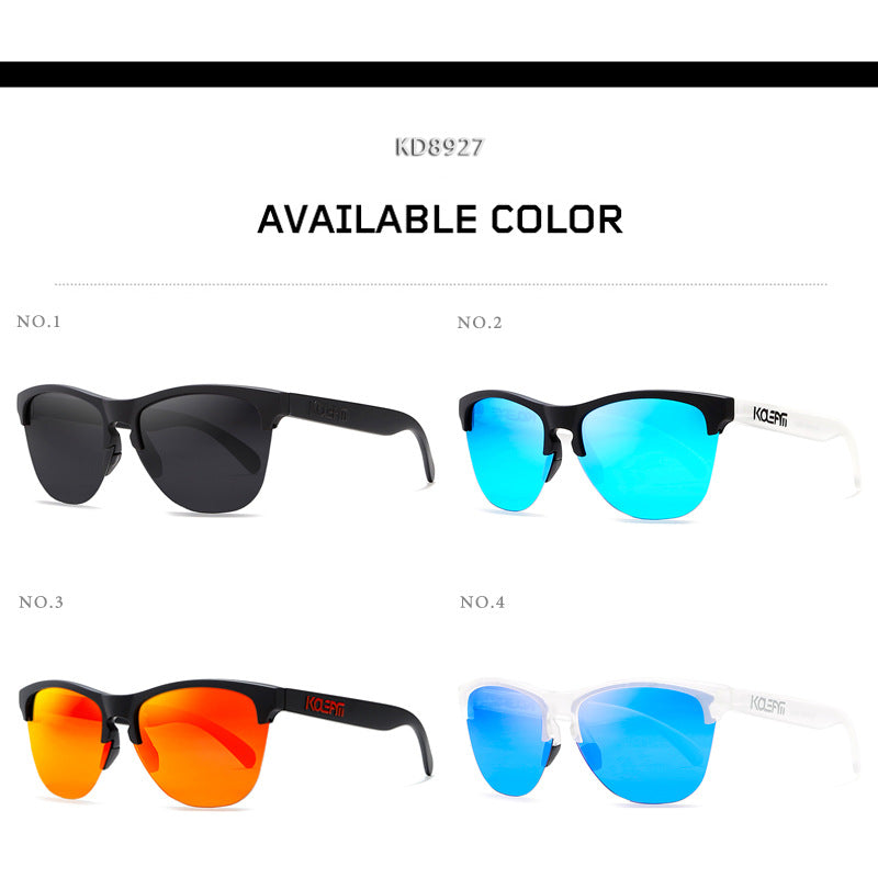TR90 Half-frame Polarized Sunglasses European And American Men GlamzKart