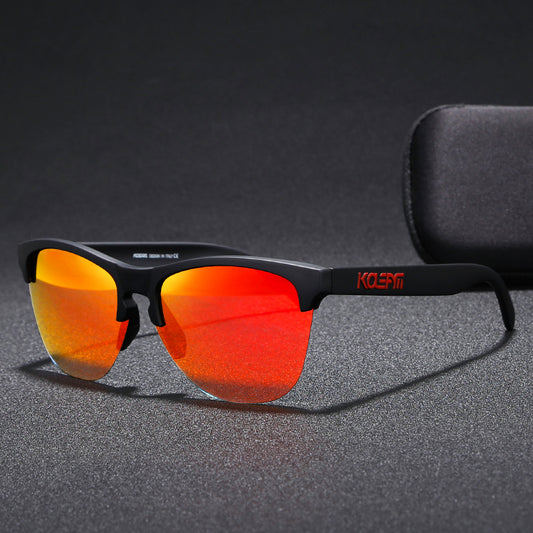 TR90 Half-frame Polarized Sunglasses European And American Men GlamzKart