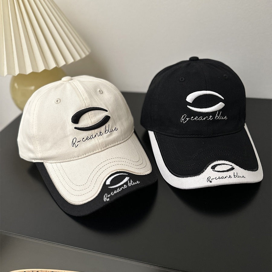 Patchwork Color Big Head Circumference Baseball Cap Outdoor Embroidered Sun Protection Sun Hat GlamzKart
