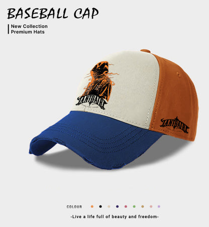 European And American Style Men's Casual Baseball Cap Blue GlamzKart