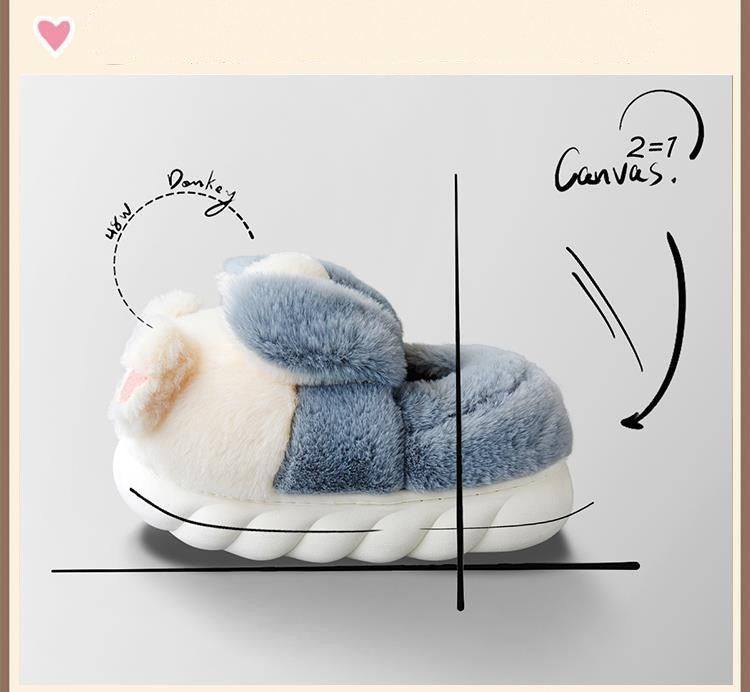 Women In Cotton Slippers With Wrapped Heels Are Cute In Winter GlamzKart