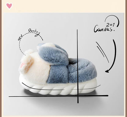 Women In Cotton Slippers With Wrapped Heels Are Cute In Winter GlamzKart