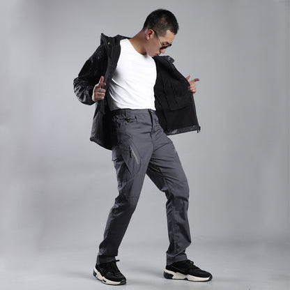 Loose Multi-pocket Pants Overalls Multi-pocket Outdoor Military Fans GlamzKart