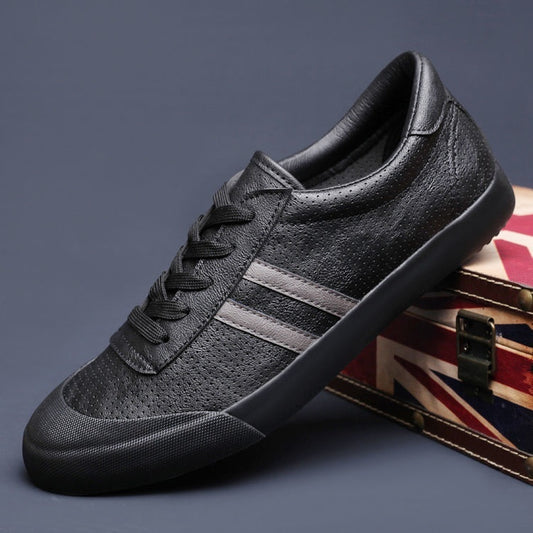Men's Shoes Spring And Summer Breathable Fashionable Shoes Casual Odor-destroying Leather GlamzKart