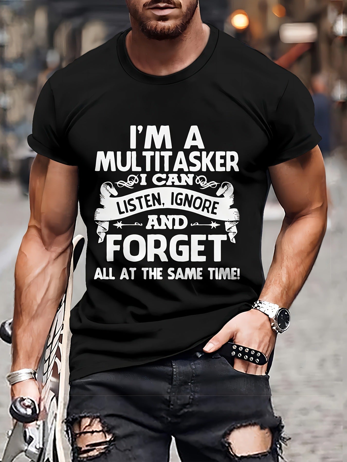 Men's Fashion 3D T-shirt Casual Loose GlamzKart