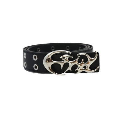 Men's Couple Fashion Korean Style Hollow Punk Pants Belt GlamzKart