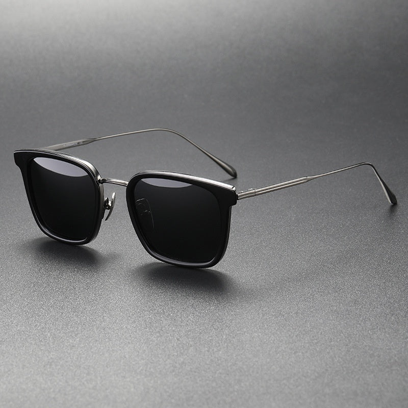 Women's Sunglasses High-grade Polarized Trend Black Gun Frame Black Gray GlamzKart