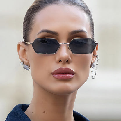 Women's Fashion Personality Polygonal Sunglasses GlamzKart