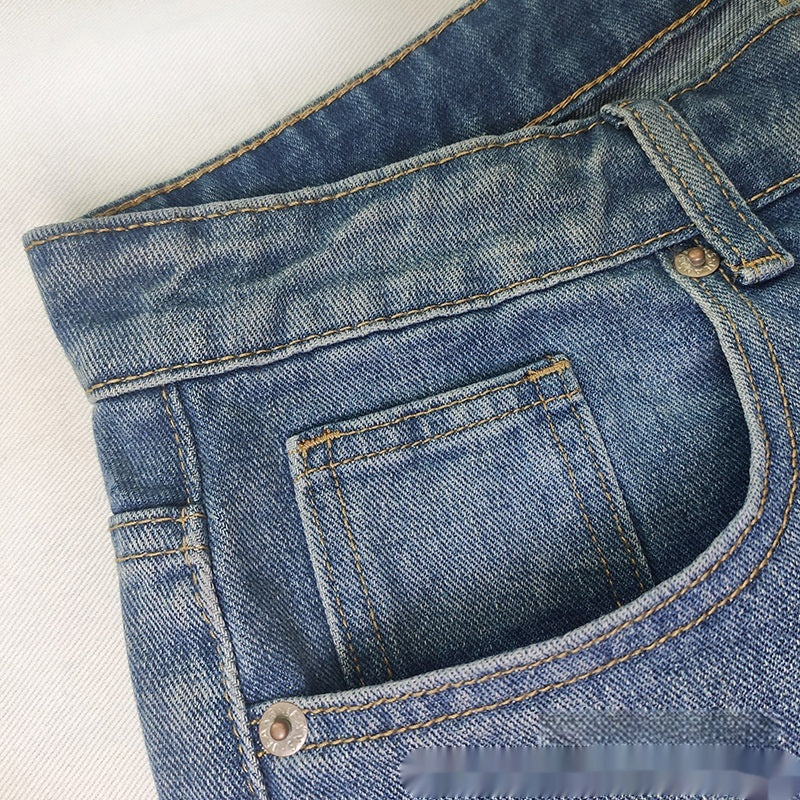 Loose Mid Waist Casual Straight Pants Cropped Pants GlamzKart