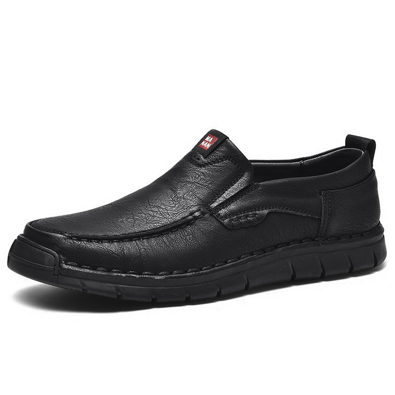 Fashion Personality Soft Bottom Men's Casual Shoes Black Foot Cover GlamzKart