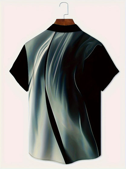 Men's T-shirt Color Series 3D Printed Short Sleeve GlamzKart