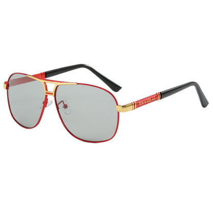 Men's Polarized Day And Night UV Protection Advanced Sense Color Changing Sunglasses Golden Red GlamzKart