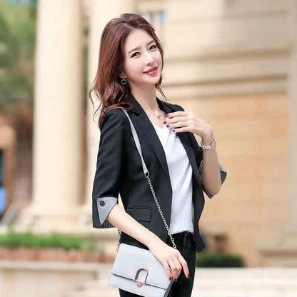 Three-quarter Sleeve Thin Business Wear Slim Fit Fashion Elegant Business Suit