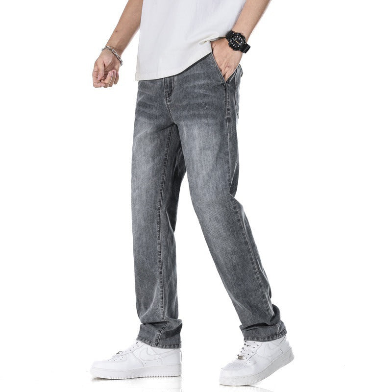 Thin Loose Light Business Straight Jeans GlamzKart