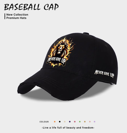 European And American Style Men's Casual Baseball Cap Black GlamzKart