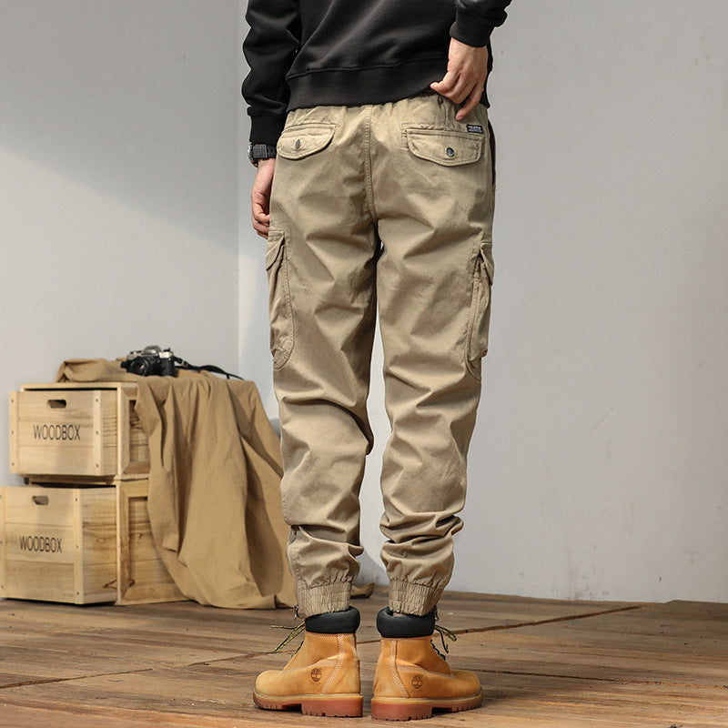 Overalls Men's Slim-fitting Ankle-tied Casual Pants Men's Pants Summer Trousers GlamzKart