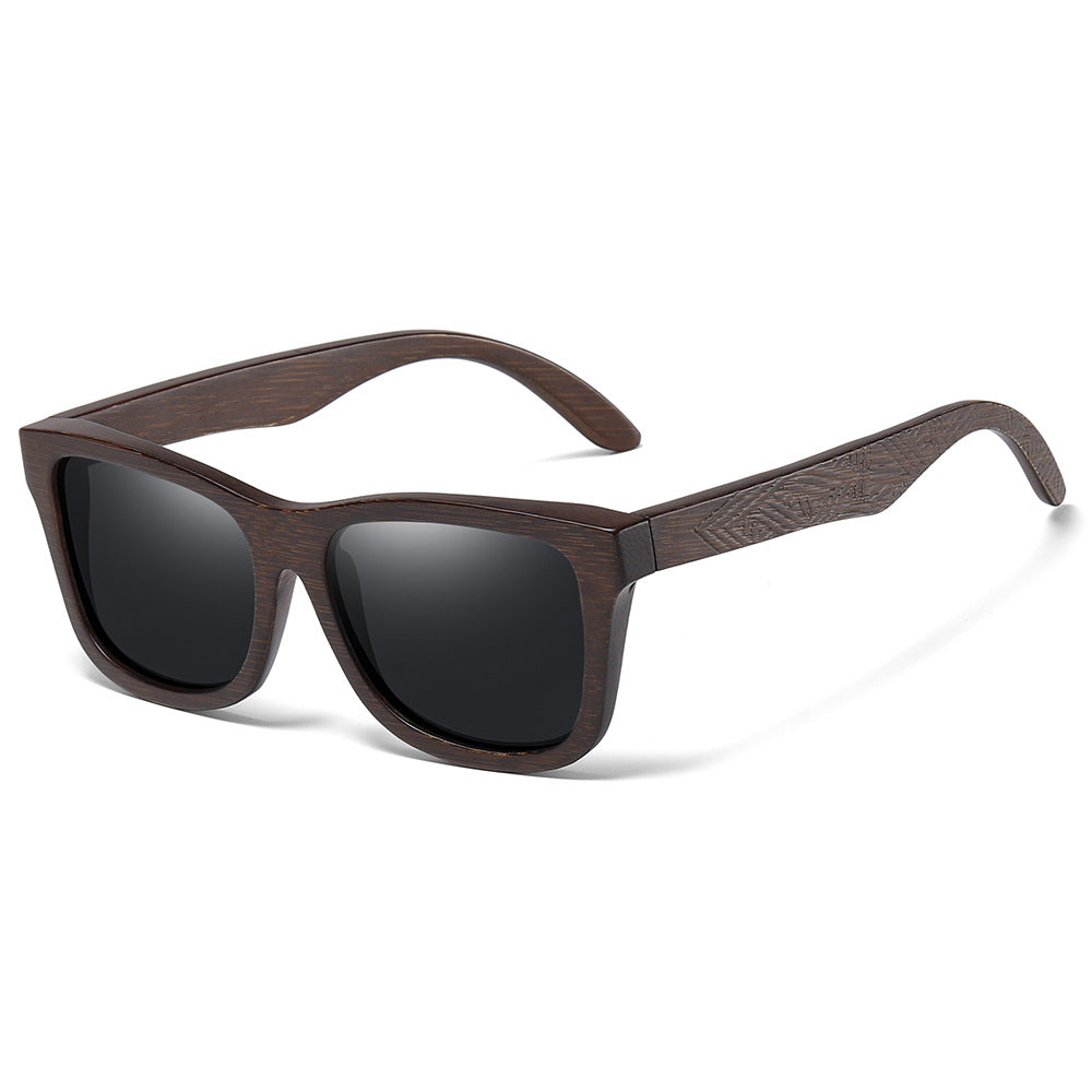 Pattern Leg Spring Hinge Polarized Sun Glasses Gray Sheet GlamzKart