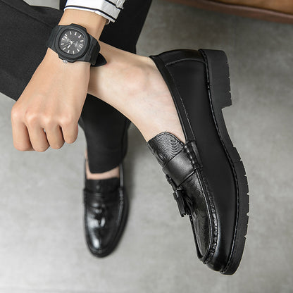 Personalized Tassel Pointed Toe New Fashion Leather Casual Shoes GlamzKart