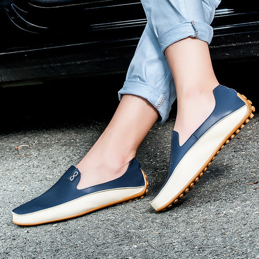 Lightweight Plus Size Korean Gommino Men's Shoes Breathable GlamzKart