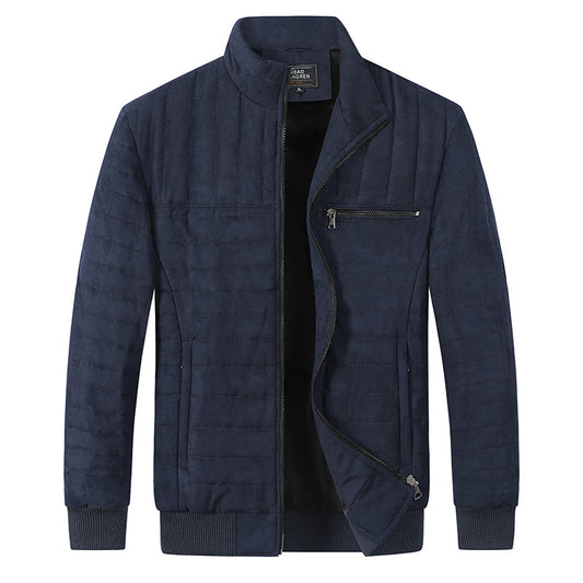 Men's Cotton-padded Jacket Stand-up Collar Thermal GlamzKart