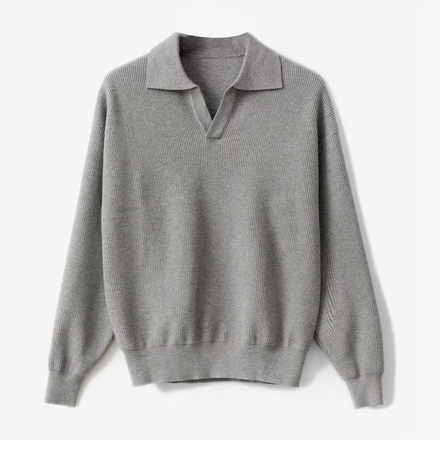 Men's Solid Color Loose Long Sleeves GlamzKart