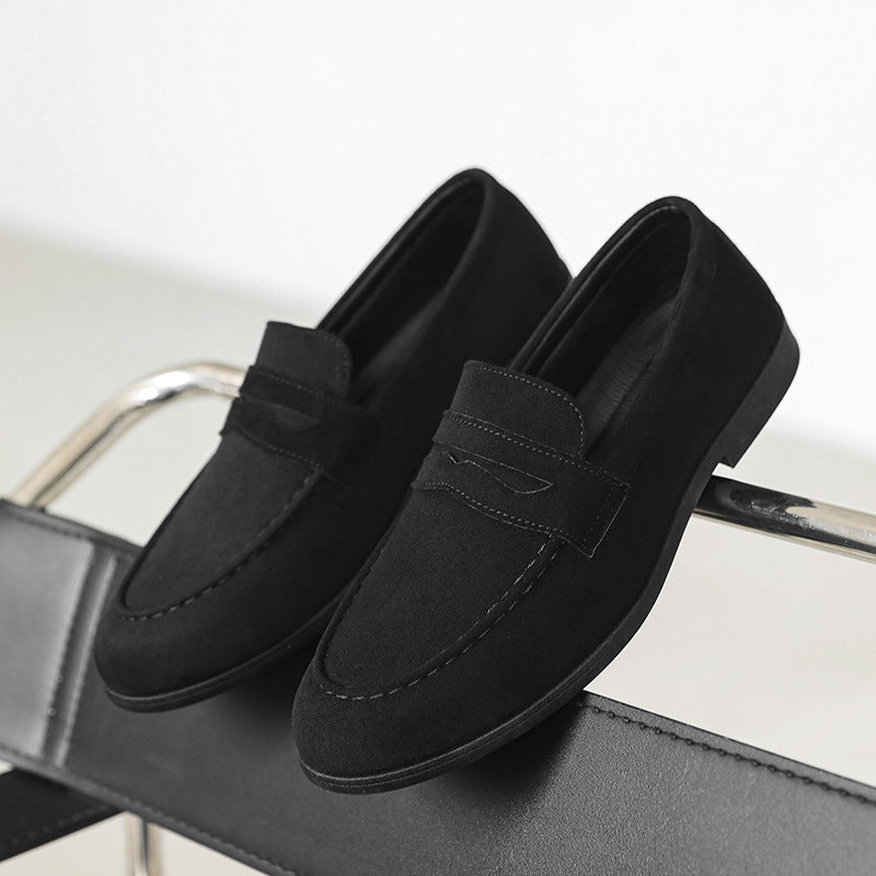 Square Toe Height Increasing Slip-on Loafers Men's Casual Shoes Platform GlamzKart