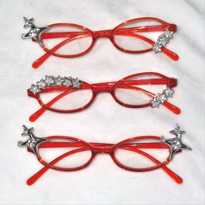 Retro Cute Plain Light Pink-color Cat Glasses Out Of The Street Photography Artifact GlamzKart
