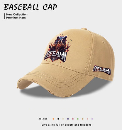 European And American Style Men's Casual Baseball Cap Beige GlamzKart