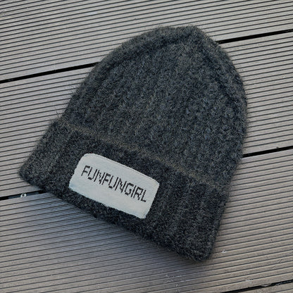 Simple All-matching Warm Sleeve Cap Windproof And Cold-resistant Ear Protection Black Free Size GlamzKart