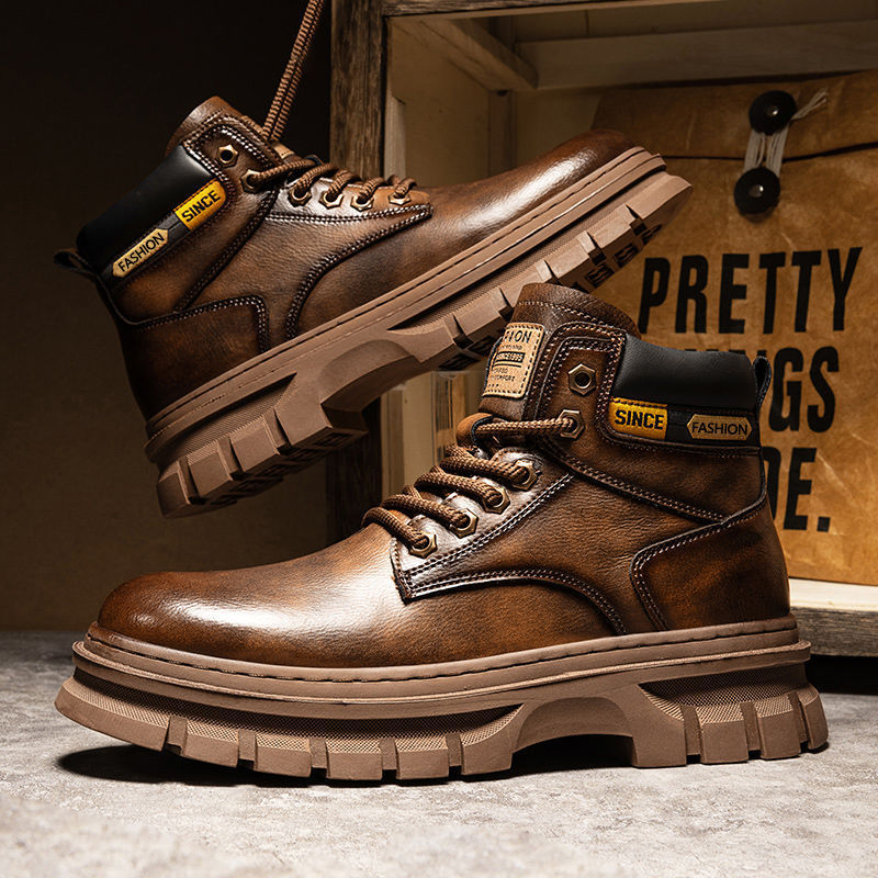 Martin Boots Men Trendy High Top British Working Wear GlamzKart