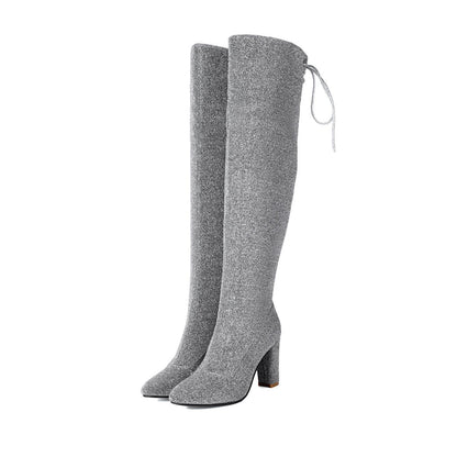 Over-the-knee Nightclub Knight 40-47 Large Size Boots GlamzKart