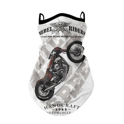 Full Face And Neck Protection Integrated Sun Mask Standard Skull Motorcycle GlamzKart