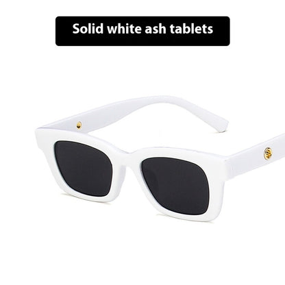 Advanced Ins UV Protection Sun-proof Sun Glasses Picture Solid White And Gray Sheet GlamzKart