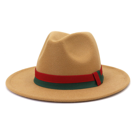 Big Brim British Style Woolen Jazz Top Hat GlamzKart
