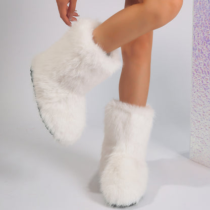 Snow Boots Middle Boots Furry Boots GlamzKart