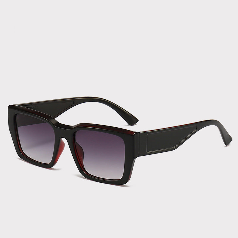 Hollow-out Design Advanced Induction Reactance UV Sunglasses Red Frame Double Gray Piece GlamzKart