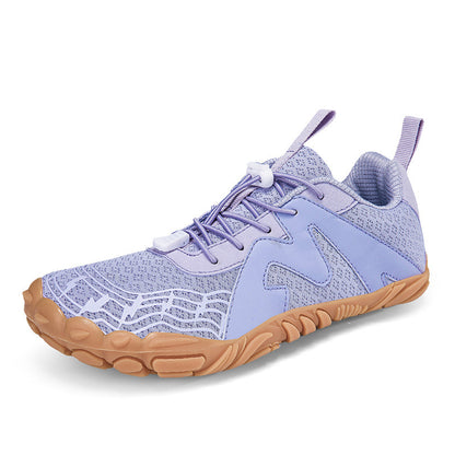 Breathable And Lightweight Outdoor Hiking Shoes A83 Purple GlamzKart