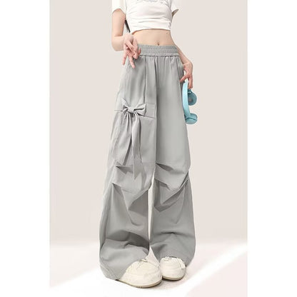 Loose Straight Casual Girl Design Sense Workwear Pants GlamzKart