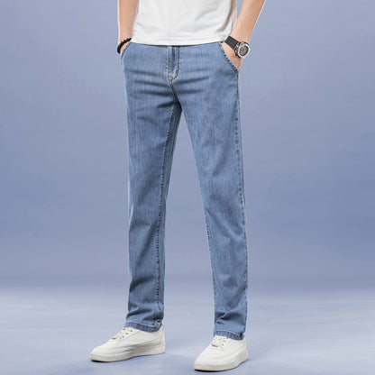 Loose Straight Men's Jeans Simple And Popular GlamzKart