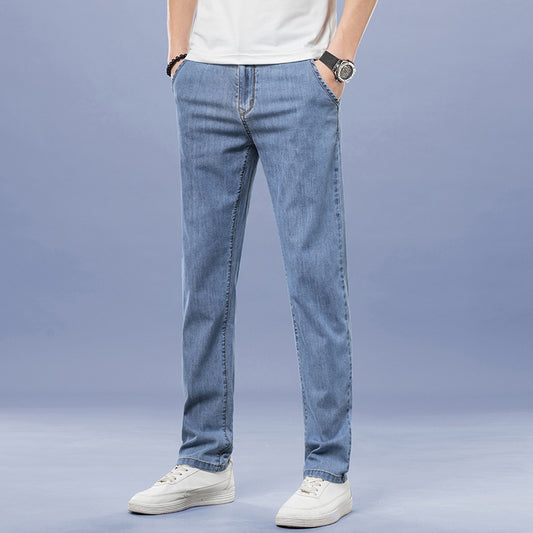 Loose Straight Men's Jeans Simple And Popular GlamzKart