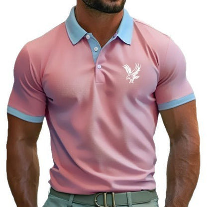 Casual Style Commuter's All-matching Digital Printing Lapel Men's Polo Shirt GlamzKart