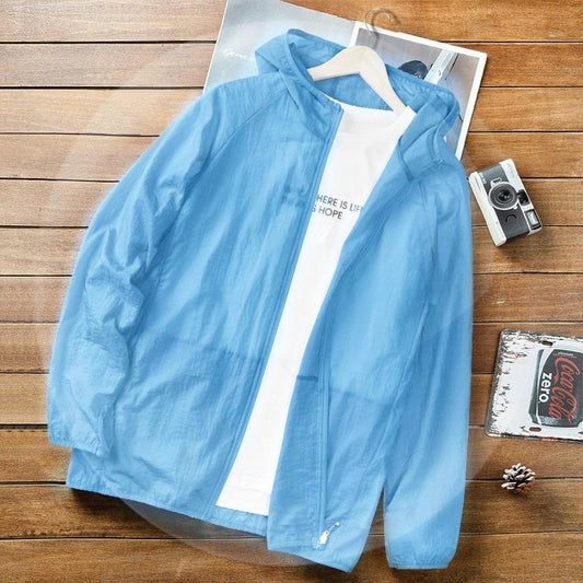 Summer Sun Protection Quick-drying Wind Shield Ice Silk Ultra-thin Sun-protective Clothing GlamzKart