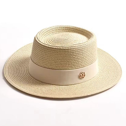 Foldable Beach Seaside Vacation Sun Hat Beige M GlamzKart