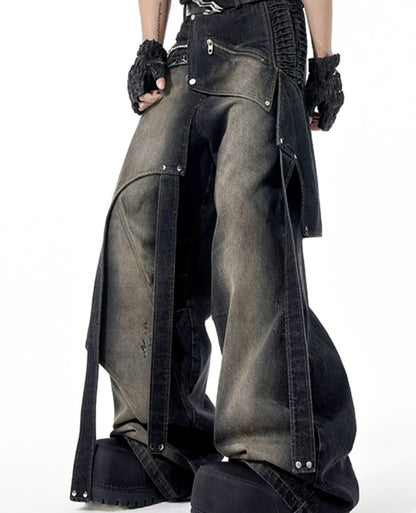 Original Niche Deconstruction Worn Jeans GlamzKart