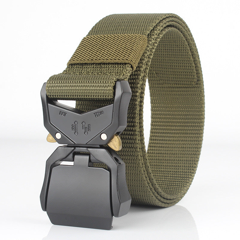 Belt Multifunctional Military Training Outdoor Training Tactics Nylon Pants Green 125cm GlamzKart