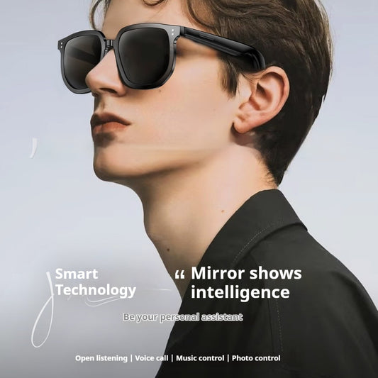 AI Smart Glasses Call Wireless Bluetooth Audio Sunglasses GlamzKart