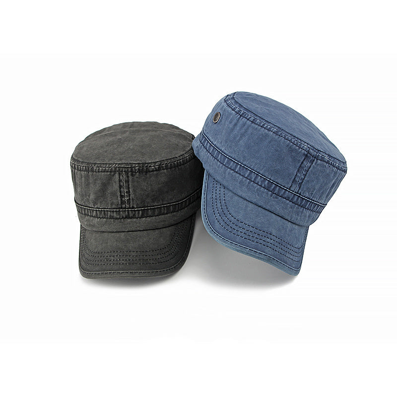 All-match Flat Top Military Cap Men And Women GlamzKart