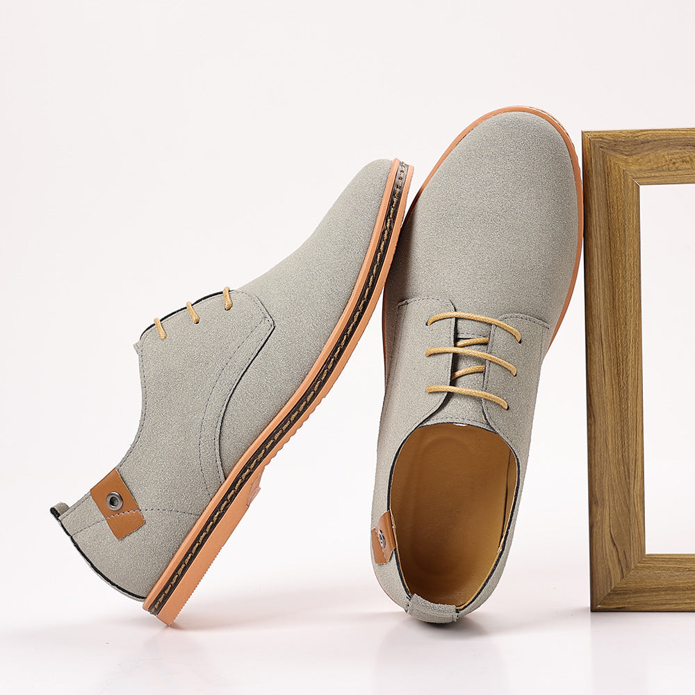 Personality Men's Casual Suede Shoes GlamzKart
